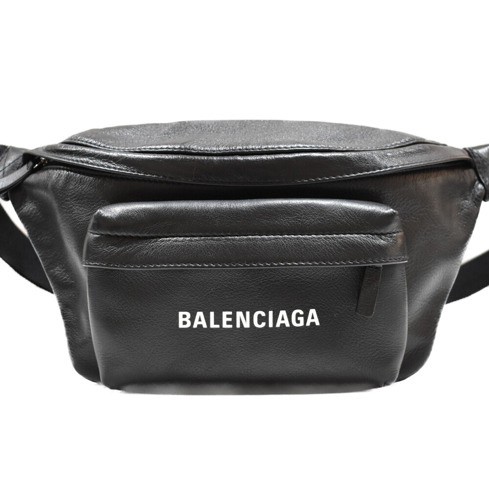 BALENCIAGA Belt Bag Black Leather - Picture 2 of 7